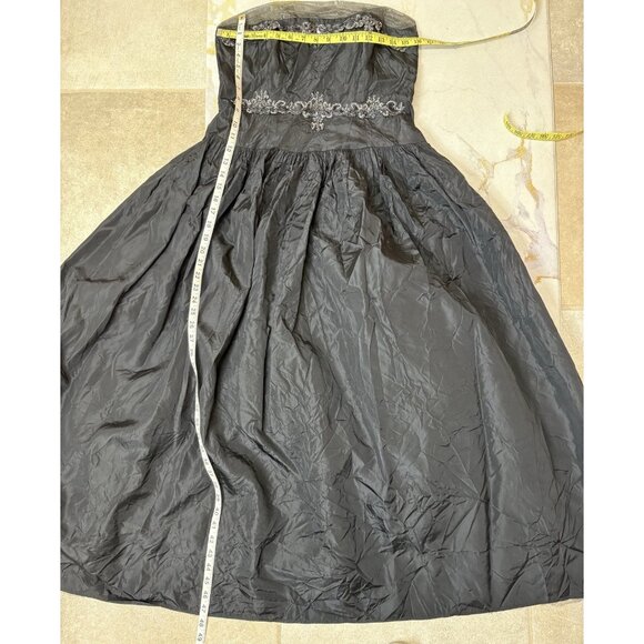 Strapless Goth Steampunk Gown Size M Halloween Ball Gothic Bride Masquerade Vamp - Picture 3 of 15